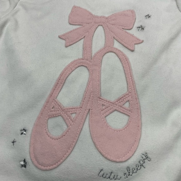 Carter's girl’s Pink and White Ballet Pajama Set size: 8 - Picture 3 of 5